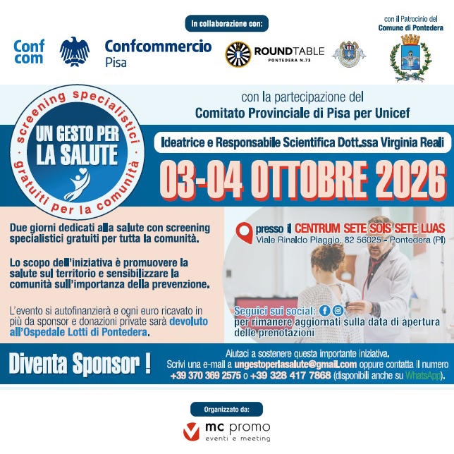 Locandina ufficiale dell’edizione 2026